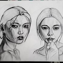 Mój projekt z kursu: Szkicowanie portretów: odkrywaj ludzką twarz. Sketching, Drawing, Portrait Drawing, Artistic Drawing, and Sketchbook project by vandergrift - 05.27.2023