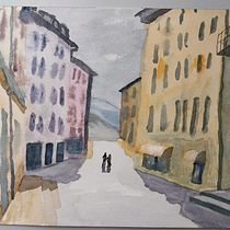 Watercolor Fundamentals: Light and Color. Painting, Watercolor Painting, and Architectural Illustration project by hein_glimm - 05.27.2023