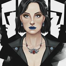 Meu projeto do curso: Retrato de personagens femininas com Procreate. Projekt z dziedziny Trad, c, jna ilustracja, Ilustracja c, frowa, R, sunek c i frow użytkownika Francisco Martins - 27.05.2023
