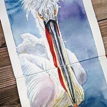 My project for course: Artistic Watercolor Techniques for Illustrating Birds. Traditional illustration, Watercolor Painting, Realistic Drawing, and Naturalistic Illustration project by Anna Avigad - 05.28.2023