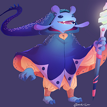 My project for course: Fantasy Character Design in Procreate Ein Projekt aus dem Bereich Traditionelle Illustration, Design von Figuren, Digitale Illustration, Digitale Zeichnung und Digitale Malerei von Sarah Makosky - 21.05.2023
