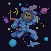 My project for course: 3D Character Creation in Blender. 3D, Design de personagens, Modelagem 3D, Design de personagens 3D, e 3D Design projeto de Anggita Choirunnisa - 28.05.2023