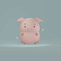 Gumi, Mi proyecto del curso: Creación de personajes kawaii en 3D con Blender Ein Projekt aus dem Bereich Traditionelle Illustration, Design von Figuren, Digitale Illustration, 3-D-Modellierung und Manga von Valentina Gómez - 28.05.2023