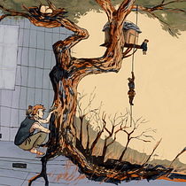 Mein Abschlussprojekt für den Kurs: Editorial Illustration für Zeitschriften. Traditional illustration, Editorial Design, Digital Illustration, Communication, and Editorial Illustration project by nahra_koebe - 05.28.2023