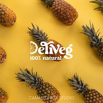Logo DeliVeg. Un projet de Design , Br, ing et identité, Design graphique , et Création de logos de Maria Canut Grau - 15.05.2023