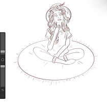 My project for course: Female Character Portraits in Procreate. Projekt z dziedziny Trad, c, jna ilustracja, Ilustracja c, frowa, R, sunek c i frow użytkownika sharni_kanon - 25.05.2023