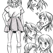 My project for course: The Art of Manga: Drawing Unique Characters. Character Design, Pencil Drawing, Drawing, Ink Illustration, Manga, Traditional illustration, Costume Design, Creative Consulting, Design Management, Graphic Design, Comic, Character Animation, Sketching, Creativit, Fashion Design, Digital Illustration, Stor, board, Stor, telling, Children's Illustration, Digital Drawing, and Figure Drawing project by Sharon Dev - 05.27.2023