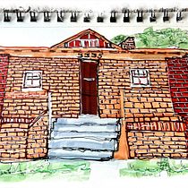 My project for course: Expressive Architectural Sketching with Colored Markers. Sketching, Drawing, Architectural Illustration, Sketchbook & Ink Illustration project by karantarat - 05.28.2023