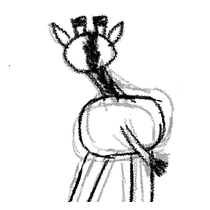 Dancing Giraffe in Procreate. Un projet de Illustration traditionnelle, Animation, Illustration numérique, Narration et Illustration animée de sarahjosine - 28.05.2023