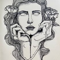 Rose Trap ⚶. Projekt z dziedziny Trad, c, jna ilustracja, Ilustracja c, frowa i Projektowanie tatuaż użytkownika Osa Barbosa - 30.05.2023