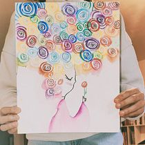 Mon projet du cours :  Techniques d'aquarelle pour des illustrations féériques. Traditional illustration, Drawing, Watercolor Painting, and Editorial Illustration project by nouramys - 05.30.2023