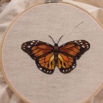 Mi proyecto del curso: Técnicas de bordado realista. Traditional illustration, Embroider, and Textile Design project by Diana Lazos - 05.31.2023