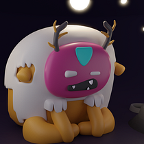 Mi proyecto del curso: Creación de personajes kawaii en 3D con Blender Ein Projekt aus dem Bereich Traditionelle Illustration, Design von Figuren, Digitale Illustration, 3-D-Modellierung und Manga von Josué Alfaro - 31.05.2023