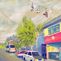 Mi proyecto del curso: Pintura de paisajes urbanos con gouache Ein Projekt aus dem Bereich Traditionelle Illustration, Malerei und Gouachemalerei von Viridiana Benitez Mendoza - 01.06.2023