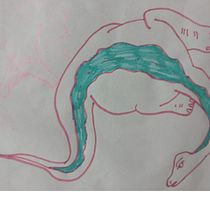 O dinossauro sobrevivente . Projekt z dziedziny Pisanie, Stor, telling, Ilustracje dla dzieci, Kreat, wne zabaw, z dziećmi, Narracja, Beletr, st, ka, Kreat, wne pisanie i Literatura dziecięca użytkownika Raffaela Lupetina - 29.05.2023