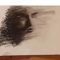 My project for course: Artistic Charcoal Portraiture: Creating Atmosphere. Ilustração tradicional, Artes plásticas, Desenho, Desenho de retrato, Desenho realista, e Desenho artístico projeto de redearth32 - 31.05.2023