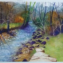 Mon projet du cours : Peinture de paysages réalistes à l'aquarelle. Projekt z dziedziny  Sztuki piękne,  Malarstwo, Sketching, Malowanie akwarelą, Ilustracja naturalist i czna użytkownika Johanne Kirouac - 31.05.2023