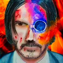 Mi proyecto del curso: Retrato ilustrado en acuarela de John Wick Ein Projekt aus dem Bereich Traditionelle Illustration, Bildende Künste, Malerei, Zeichnung, Aquarellmalerei, Porträtzeichnung und Artistische Zeichnung von Pablo Perez - 02.11.2023