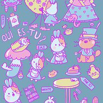 Mon projet du cours : Illustration d'une histoire dans le style kawaii. Traditional illustration, Character Design, Digital Illustration, and Manga project by clem_giroud - 05.30.2023