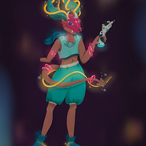 Mi proyecto del curso: Diseño de personajes fantásticos en Procreate Ein Projekt aus dem Bereich Traditionelle Illustration, Design von Figuren, Digitale Illustration, Digitale Zeichnung und Digitale Malerei von Sara Massieu - 01.06.2023