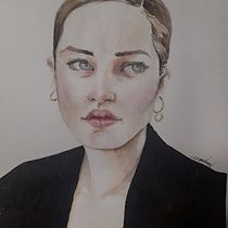 Mi proyecto del curso: Retrato en acuarela a partir de una fotografía. Traditional illustration, Watercolor Painting, and Portrait Drawing project by Irene San Vicente - 06.07.2023