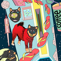 My project for course: Surrealist Illustration: Draw Compelling Stories. Drawing, Digital Illustration, Narrative, and Editorial Illustration project by Eve Lu - 06.26.2023