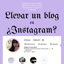 Llevar un blog en ¿Instagram?. Writing, Communication, Narrative, Content Writing, Cop, writing, Stor, telling & Instagram project by oohlalaellana - 06.01.2023