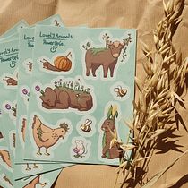 Mein Abschlussprojekt für den Kurs: Von der Natur inspiriert: Illustriere niedliche Charaktere. Projekt z dziedziny Projektowanie postaci,  R, sunek, Ilustracja c, frowa, R, sunek c i frow użytkownika powerupfel - 03.07.2023