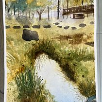 My project for course: Natural Landscapes in Watercolor. Un progetto di Belle arti, Pittura e Pittura ad acquerello di Julie Hochstadter - 02.06.2023
