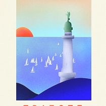 My project for course: Trieste, Italy, postcard. Projekt z dziedziny Trad, c, jna ilustracja, Ilustracja c i frowa użytkownika Agnes Laszlo - 02.06.2023