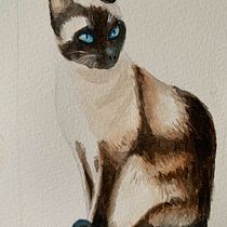 Mon projet du cours : Portraits expressifs d'animaux à l'aquarelle. Un projet de Illustration traditionnelle, Aquarelle, Dessin réaliste et Illustration naturaliste de hyvenhe - 03.06.2023