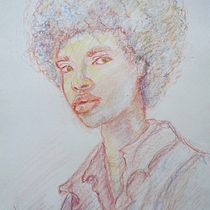 My project for course: Vibrant Portrait Drawing with Colored Pencils. Drawing, Portrait Drawing, Sketchbook, and Colored Pencil Drawing project by binendra - 06.02.2023