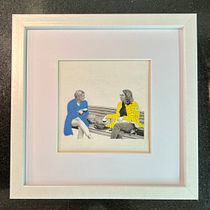 Mon projet du cours : Broderie de photos sur tissu. Photograph, Collage, Paper Craft, Printing, Embroider, DIY, and Textile Design project by gudel - 06.04.2023