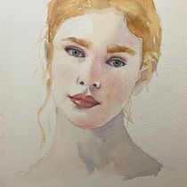 Mi proyecto del curso: Retrato en acuarela a partir de una fotografía. Traditional illustration, Watercolor Painting, and Portrait Drawing project by 9fzx56xqng - 06.04.2023