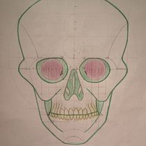 Mi proyecto del curso: Dibujo anatómico de la cabeza humana. Fine Arts, Pencil Drawing, Drawing, Portrait Drawing, Realistic Drawing, and Figure Drawing project by Timothy Trigo - 06.04.2023