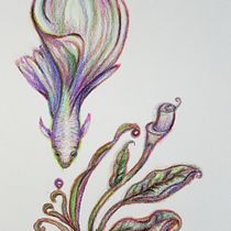 Mi proyecto del curso: Ilustración surrealista inspirada en la naturaleza. Traditional illustration, Pencil Drawing, Drawing, Artistic Drawing, Naturalistic Illustration, and Colored Pencil Drawing project by Miriam JT - 06.04.2023