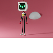 Projeto Final, decidi seguir com o Robozinho do professor Arizaga e mesmo sendo iniciante deu certo!. Motion Graphics, Character Design, Product Design, and 3D Modeling project by nanna_mello - 06.04.2023