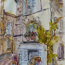 My project for course: Architectural Sketching with Watercolor and Ink. Sketching, Drawing, Watercolor Painting, Architectural Illustration, Sketchbook & Ink Illustration project by Ingrid Fürhacker - 06.05.2023