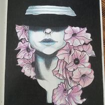 My project for course: Chiaroscuro Creative Portrait with Pencils. Un projet de Illustration traditionnelle, Dessin au cra, on, Dessin de portrait, Dessin artistique, Dessin aux cra , et ons de couleur de nadira_nieth - 05.06.2023