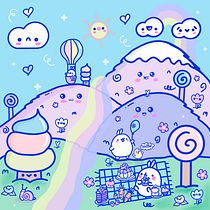 Mi proyecto del curso: Diseño de mundos kawaii: crea ilustraciones alegres. Character Design, Digital Illustration, and Manga project by Gericok - 06.05.2023