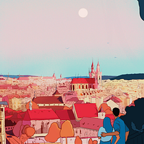 Prague illustartion Ein Projekt aus dem Bereich Traditionelle Illustration, Skizzenentwurf, Digitale Illustration, Digitale Malerei und Sketchbook von alena.nik.digital - 05.06.2023