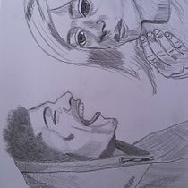 My project for course: Graphite Line Drawing for Portrait Sketchbooking. Artes plásticas, Desenho, Desenho de retrato, Sketchbook, e Esboçado projeto de Richard Tumon - 02.06.2023