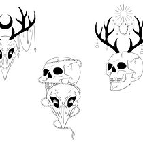Mi proyecto del curso: Diseño de tatuaje de autor con Procreate. Ilustração tradicional, Design gráfico, Desenho, Ilustração digital, Desenho de tatuagens, e Desenho digital projeto de Aly - 06.06.2023