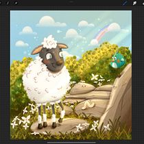 My project for course: Atmospheric Scenes in Procreate: Paint with Color and Light. Ilustração tradicional e Ilustração digital projeto de Andrea Loyola - 12.06.2023