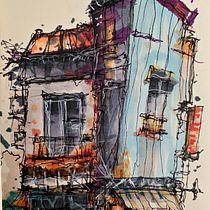 Mi proyecto del curso: Dibujo arquitectónico expresivo con marcadores de colores. Sketching, Drawing, Architectural Illustration, Sketchbook & Ink Illustration project by Dana Zamudio - 06.06.2023