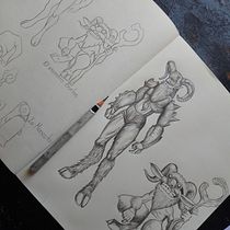 Mi proyecto del curso: Técnicas de dibujo en sketchbook para principiantes. Un proyecto de Diseño de personajes, Bocetado, Dibujo a lápiz, Dibujo y Sketchbook de Carlos Adrián De La Paz Almaraz - 06.06.2023