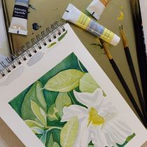 My project for course: Negative Watercolor Painting for Botanical Illustration Ein Projekt aus dem Bereich Traditionelle Illustration, Aquarellmalerei und Botanische Illustration von Christie - 06.06.2023