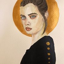 My project for course: Watercolor Portrait from a Photo. Traditional illustration, Watercolor Painting, and Portrait Drawing project by g.ericson - 06.05.2023