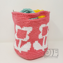Tapestry: Bolsa para estambre. Design de acessórios, Pattern Design, Tecido, DIY, Crochê, e Design têxtil projeto de Ceci M - 05.06.2023