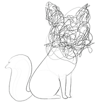 Scribble Fox. Pencil Drawing, Drawing, and Sketchbook project by Katie Tuttle - 06.07.2023
